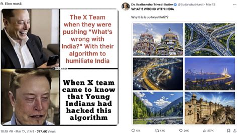 x n x india|Indian X users hijack negative trending topic 'What's wrong with .